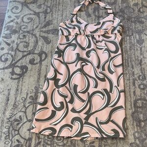 Pink and Grey Halter Dress